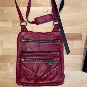 Andre Ouellet soft leather bag with shoulder strap
